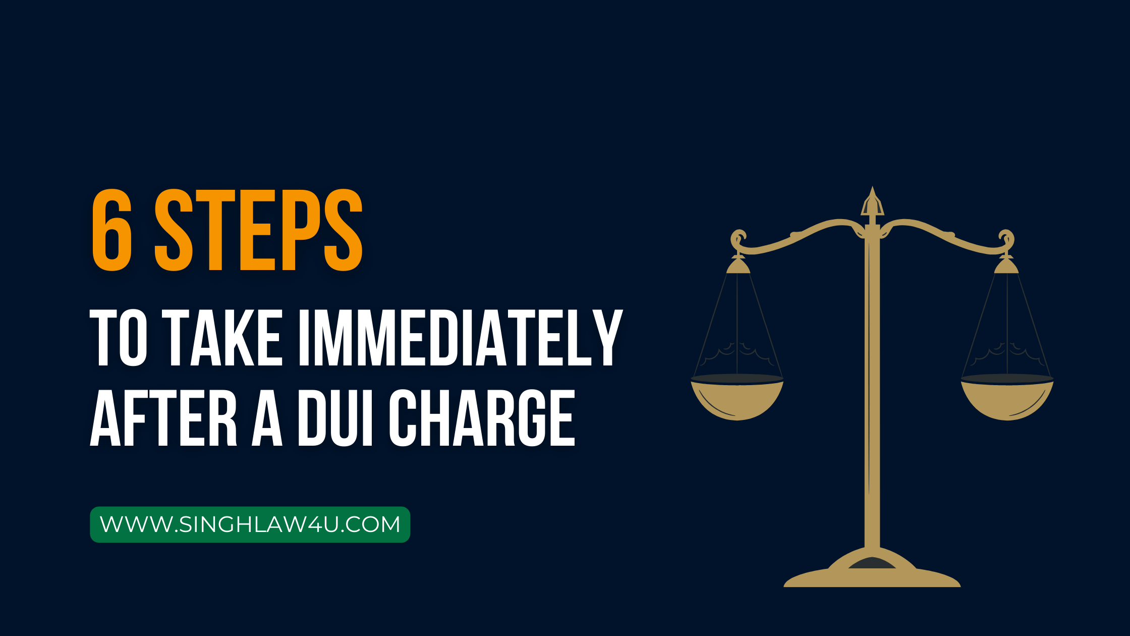 6 Steps To Take Immediately After A DUI Charge